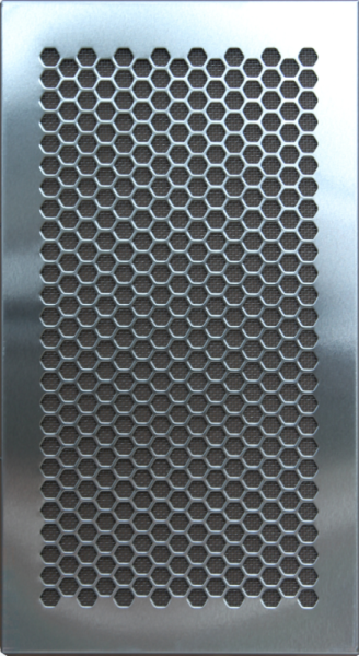 Větrací mřížka HEXA 190x340 mm hliník (3)