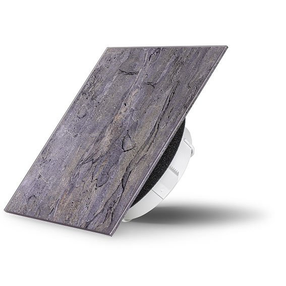 Skleněný ventil Air Design čtvercový 3070 šedý DEKOR KÁMEN (3)