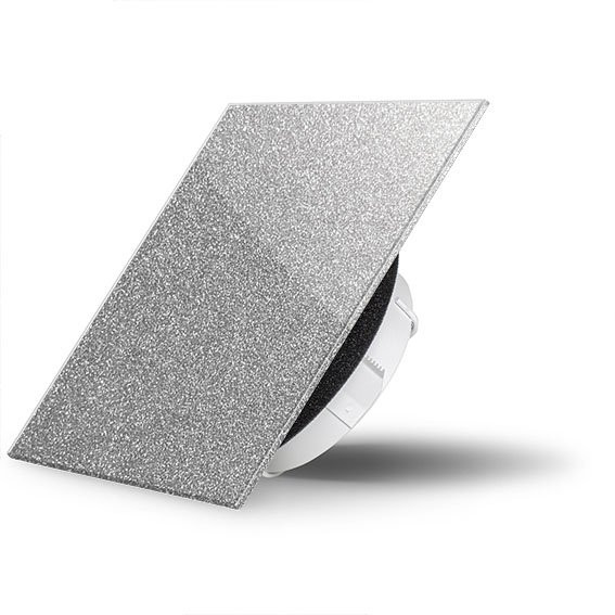 Skleněný ventil Air Design čtvercový 9007 ALUMINIUM RICH - SKLO LESK (3)