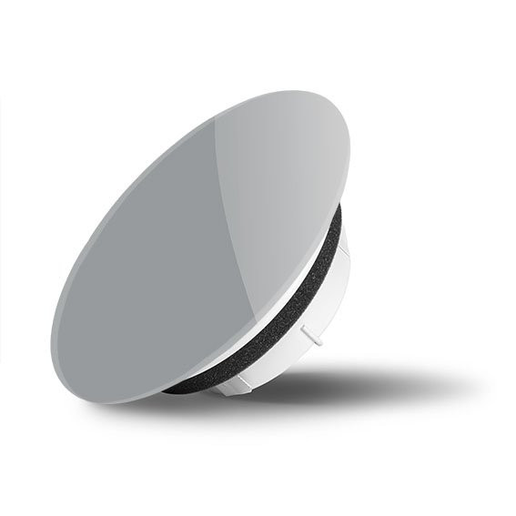 Skleněný ventil Air Design kruhový 9006 GREY METAL - SKLO LESK (3)