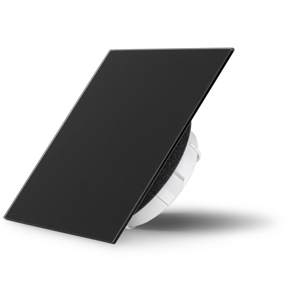 Skleněný ventil Air Design čtvercový 9005M BLACK CLASSIC - SKLO MAT (3)