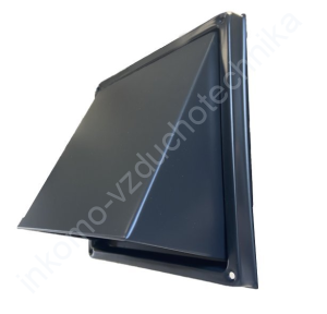 Protidešťová mřížka SUA black 100 mm (1)