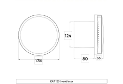 Ventilátor EAT125T bílý (6)