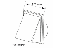 Protidešťová mřížka s klapkou (2)