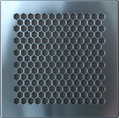 Větrací mřížka HEXA 340x340 mm hliník