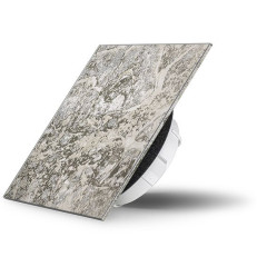 Skleněný ventil Air Design čtvercový 3030 mramor šedý DEKOR KÁMEN