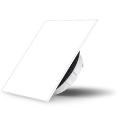 Skleněný ventil Air Design čtvercový 9003 WHITE PURE - SKLO LESK