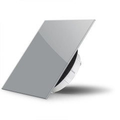 Skleněný ventil Air Design čtvercový 9006 GREY METAL - SKLO LESK