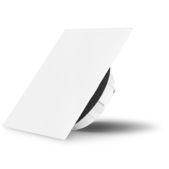 Skleněný ventil Air Design čtvercový 9003M WHITE PURE - SKLO MAT