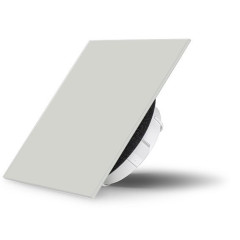 Skleněný ventil Air Design čtvercový 1003M SILVER CLEAVISION - SKLO MAT