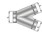 Kalhotový kus 200/160/160 mm