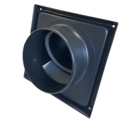 Protidešťová mřížka SUA black 100 mm (2)