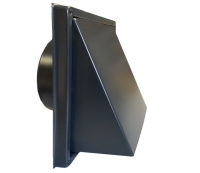 Protidešťová mřížka SUA black 100 mm (4)