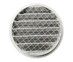 Bílá kovová mřížka KWO 150 mm (4)