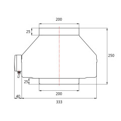 Ventilátor TURBINE M 200mm (5)